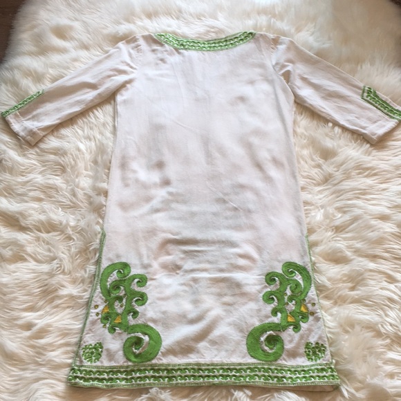 Lilly Pulitzer Vintage Green/Yellow Beaded Maxi Dress - Picture 7 of 16